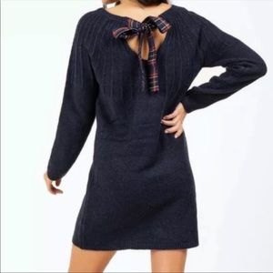 NWT Blue Rain Navy Sweater Dress Small